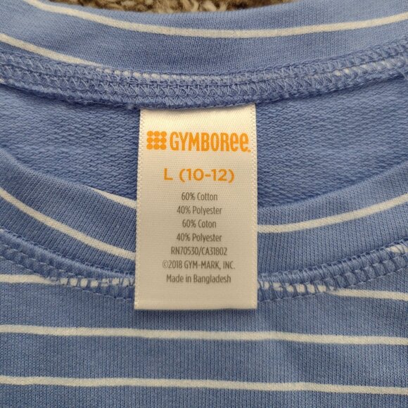 Gymboree 10-12, Blue Striped Sweatshirt Dress. Gently worn Condition - Picture 3 of 8